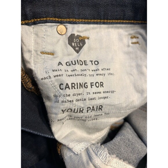 Madewell Jeans Women’s Size 26 Dark Blue Denim 9" Mid Rise Skinny 5 Pocket Dress - Picture 5 of 8